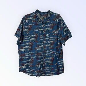 ARIAT TEK Western HAWAIIAN ALOHA Mens XXL Fitted Shirt LIGHTWEIGHT